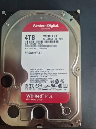 Red 4tb wd40efzx nasware - wd,