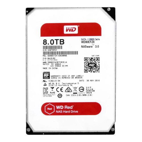 Red 8tb wd80efzx sata - 8tb,