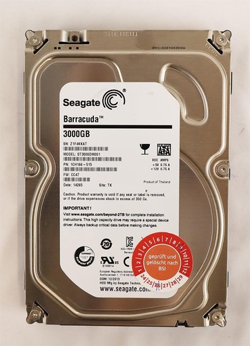 Seagate barracuda hdd - seagate, 3tb