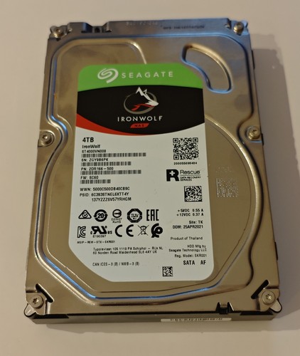 Seagate ironwolf 4tb - ironwolf, 3,5"