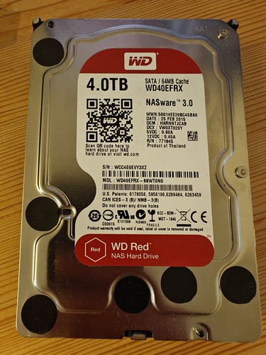 Red 4tb wd40efrx nas - red,