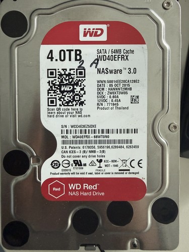 Red 4tb wd40efrx - red,