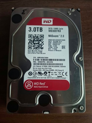 Red 3tb wd30efrx nas - 3tb,