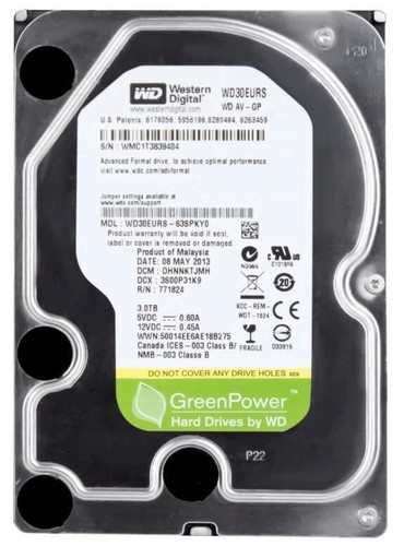 3tb wd30eurs 3 5 - av-gp, 3.5"