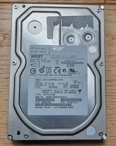 Hgst netapp 4tb sas 5 - 3.5", hdd